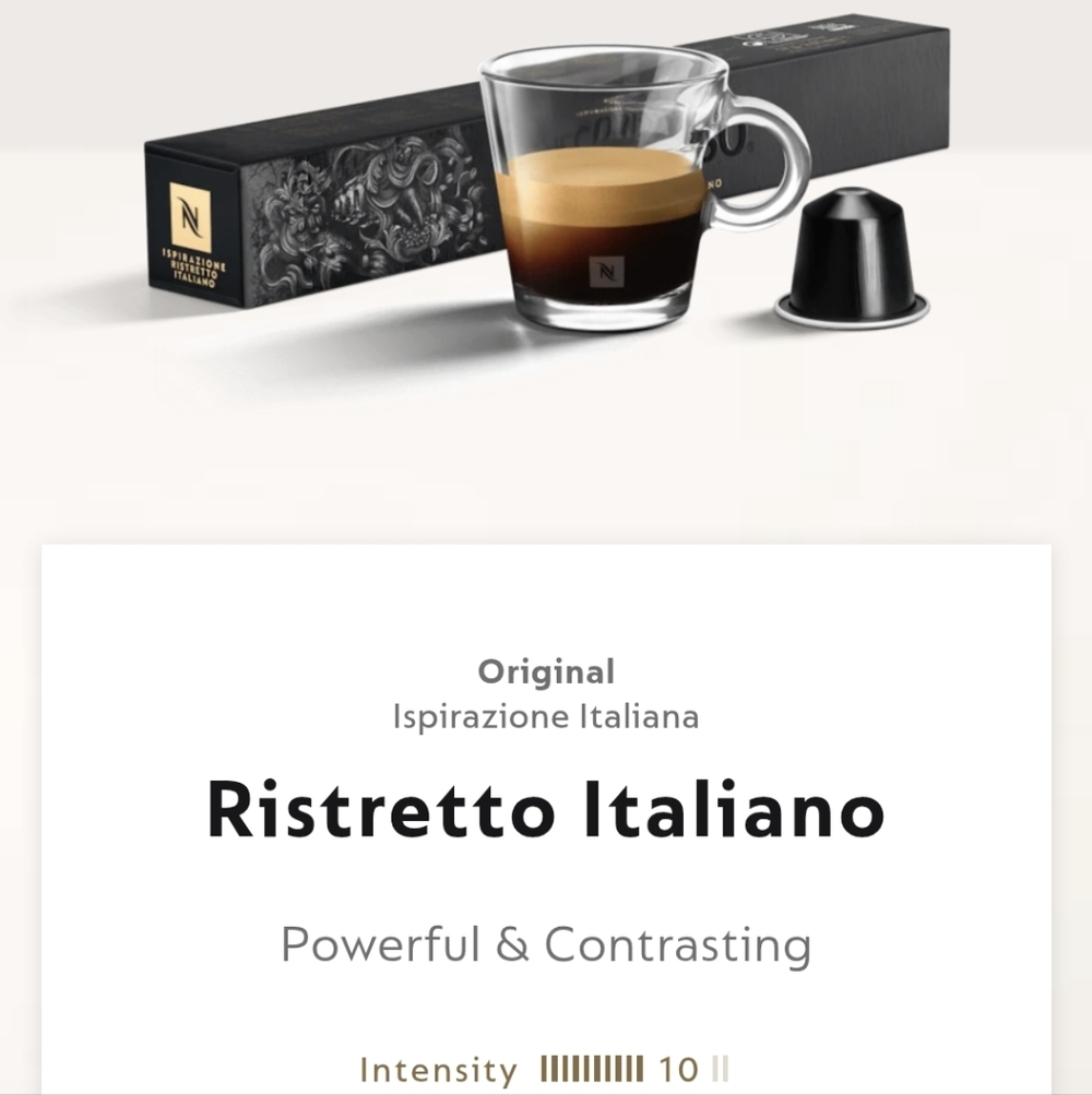 Nespresso Black Coffee Capsule